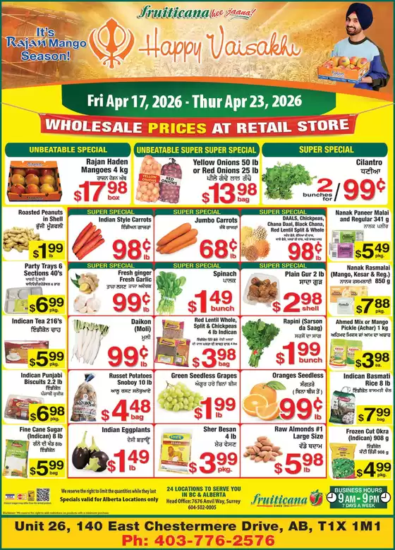 Fruiticana catalogue in Cornwall | Weekly specials  | 2026-04-23T00:00:00.000Z - 2026-04-23T00:00:00.000Z