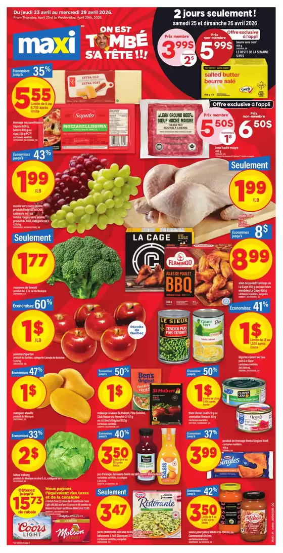 Maxi catalogue in Cornwall | Circulaire de la semana  | 2026-04-23T00:00:00.000Z - 2026-04-29T00:00:00.000Z