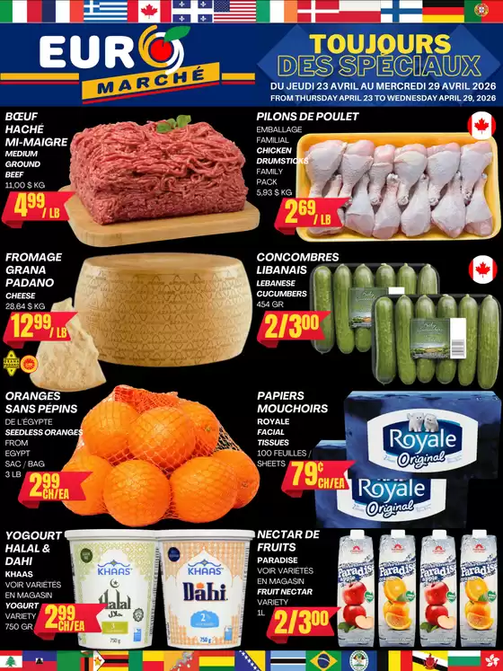 Euromarché catalogue in Cornwall | Toujours des speciaux | 2026-04-23T00:00:00.000Z - 2026-04-29T00:00:00.000Z