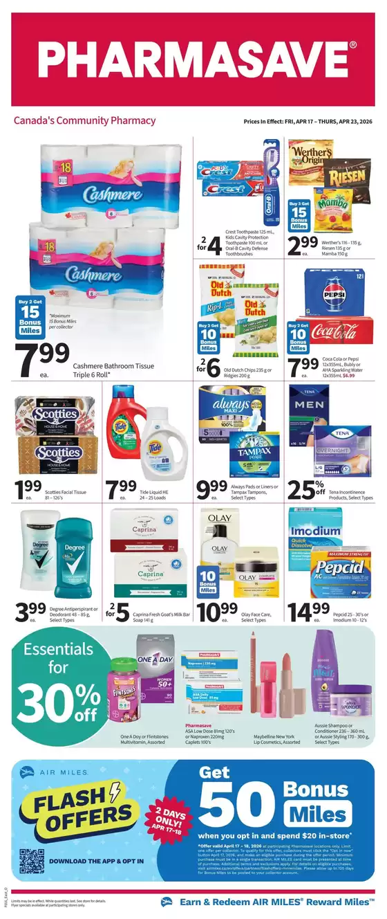 Pharmasave catalogue | Discounts and promotions | 2026-04-17T00:00:00.000Z - 2026-04-23T00:00:00.000Z