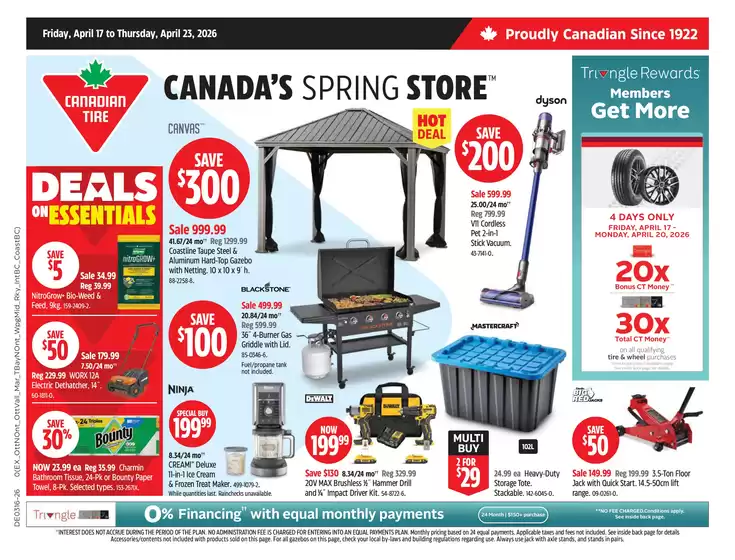 Canadian Tire catalogue in Saint Pamphile | Exclusive deals for our customers | 2026-04-17T00:00:00.000Z - 2026-04-23T00:00:00.000Z