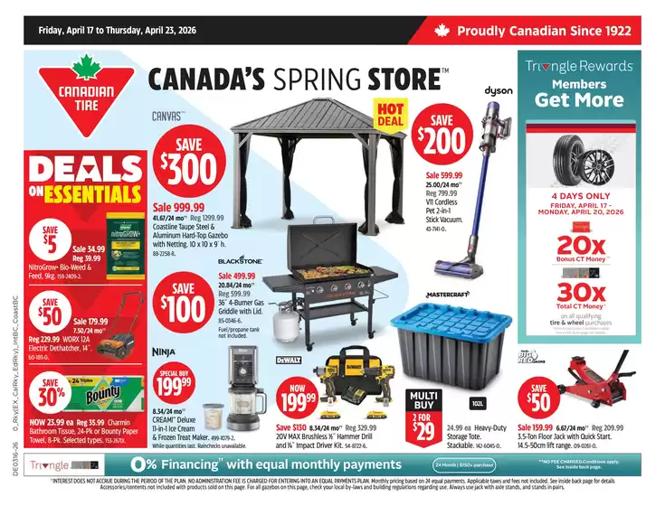 Canadian Tire catalogue in Saint Pamphile | Great offer for bargain hunters | 2026-04-17T00:00:00.000Z - 2026-04-23T00:00:00.000Z