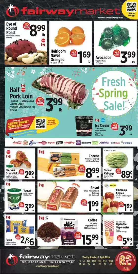 Fairway Market catalogue | Fresh spring sale  | 2026-04-24T00:00:00.000Z - 2026-04-30T00:00:00.000Z