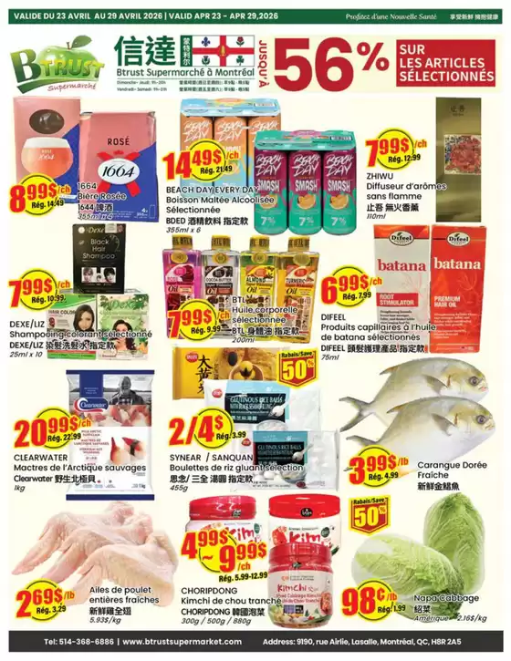 Btrust Supermarket catalogue in Bradford West Gwillimbury | Up to 56 % | 2026-04-24T00:00:00.000Z - 2026-04-30T00:00:00.000Z