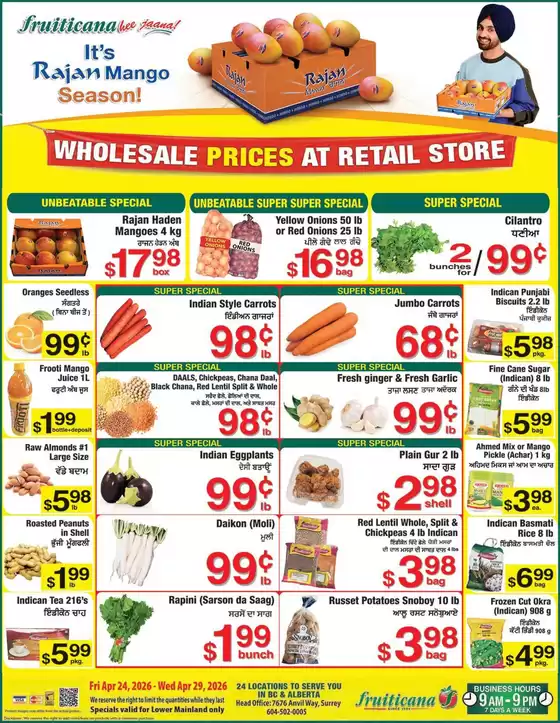 Fruiticana catalogue in Ogema | Fruiticana flyer | 2026-04-24T00:00:00.000Z - 2026-04-29T00:00:00.000Z