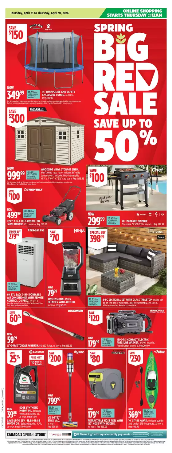 Canadian Tire catalogue | Exclusive deals for our customers | 2026-04-23T00:00:00.000Z - 2026-04-30T00:00:00.000Z