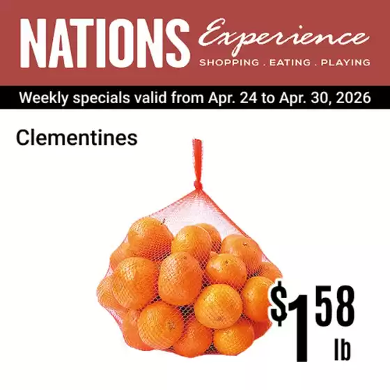 Nations Fresh Foods catalogue | Weekly specials  | 2026-04-27T00:00:00.000Z - 2026-04-30T00:00:00.000Z