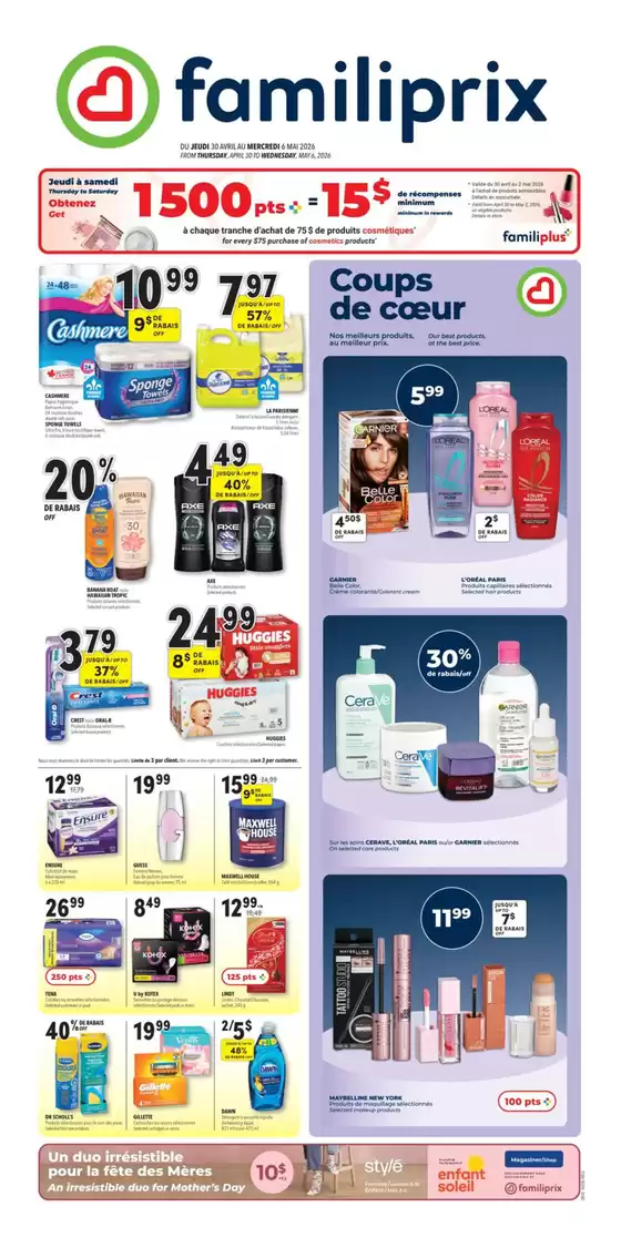 Familiprix catalogue | Our best bargains | 2026-04-30T00:00:00.000Z - 2026-05-06T00:00:00.000Z