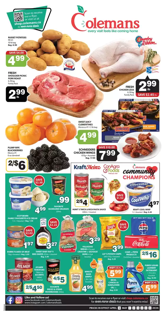 Coleman's catalogue | Great discounts on selected products | 2026-04-30T00:00:00.000Z - 2026-05-06T00:00:00.000Z