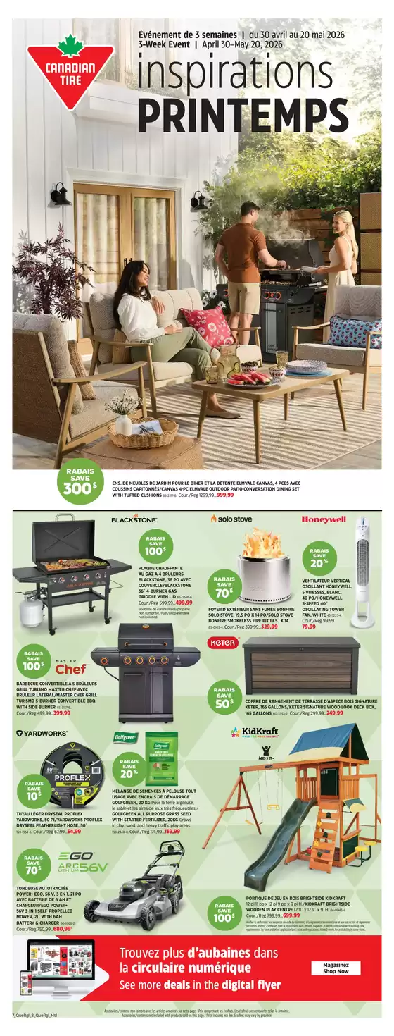 Canadian Tire catalogue | Top offers for all bargain hunters | 2026-04-30T00:00:00.000Z - 2026-05-20T00:00:00.000Z