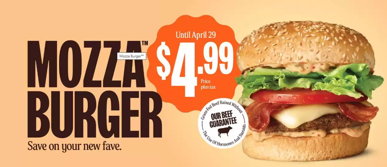 A&W catalogue | Mozza burger  | 2026-04-28T00:00:00.000Z - 2026-05-12T00:00:00.000Z