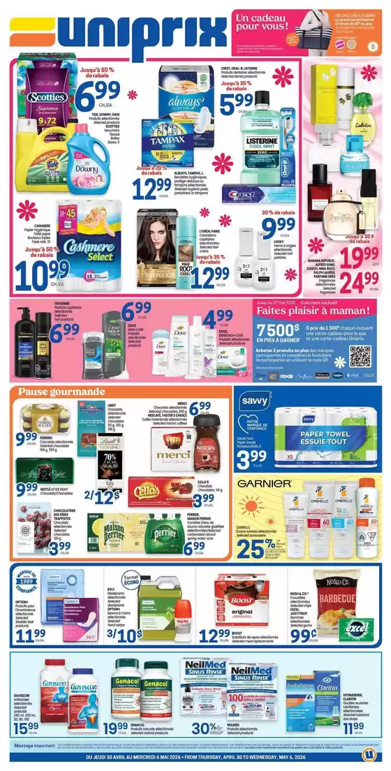 Uniprix catalogue | Uniprix Weekly ad | 2026-04-30T00:00:00.000Z - 2026-05-06T00:00:00.000Z