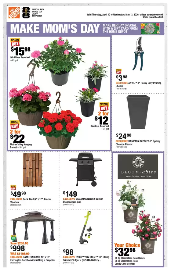Home Depot catalogue | Top offers for all bargain hunters | 2026-04-30T00:00:00.000Z - 2026-05-13T00:00:00.000Z