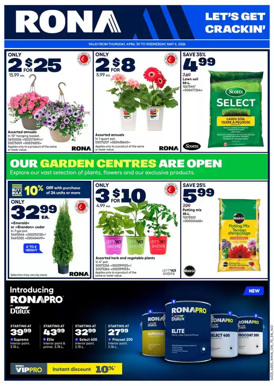 RONA catalogue in Toronto | Top deals and discounts | 2026-04-30T00:00:00.000Z - 2026-05-06T00:00:00.000Z
