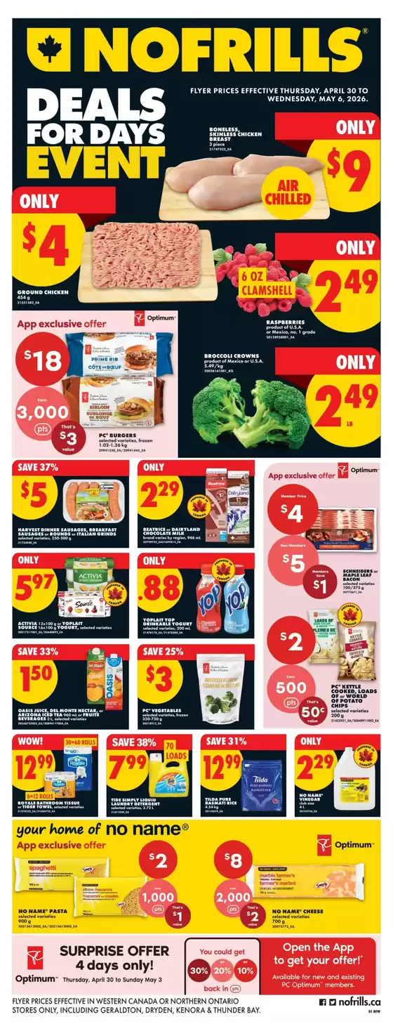 No Frills catalogue | Our best offers for you | 2026-04-30T00:00:00.000Z - 2026-05-06T00:00:00.000Z