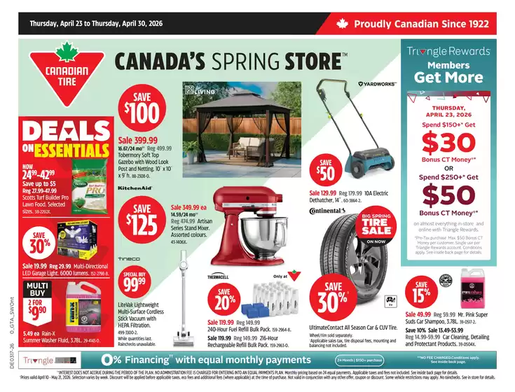 Canadian Tire catalogue | Current bargains and offers | 2026-04-23T00:00:00.000Z - 2026-04-30T00:00:00.000Z