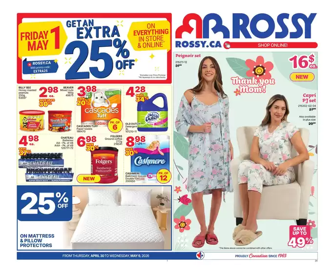 Rossy catalogue in Winnipeg | Wide range of offers | 2026-04-30T00:00:00.000Z - 2026-05-06T00:00:00.000Z