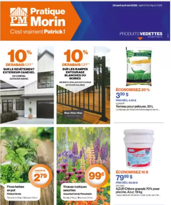 Patrick Morin catalogue | Weekly flyer  | 2026-04-30T00:00:00.000Z - 2026-05-06T00:00:00.000Z