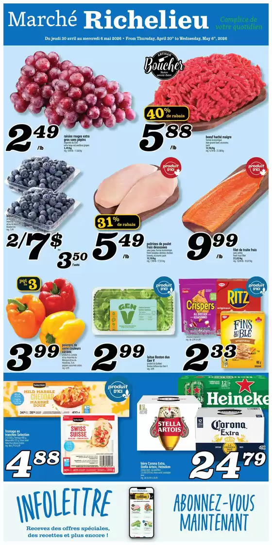 Marché Richelieu catalogue | Weekly flyer  | 2026-04-30T00:00:00.000Z - 2026-05-06T00:00:00.000Z