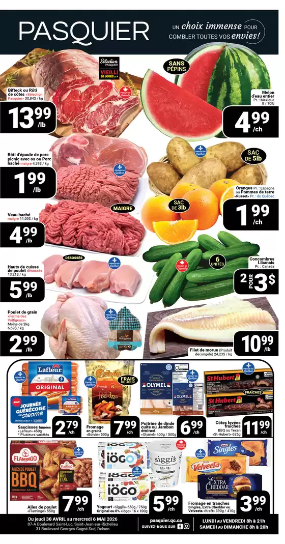 Pasquier catalogue | Circulaire du 30 avril AU 6 mai | 2026-04-30T00:00:00.000Z - 2026-05-06T00:00:00.000Z