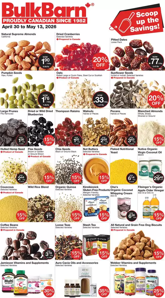 Bulk Barn catalogue | Scoop up the Savings! | 2026-04-30T00:00:00.000Z - 2026-05-13T00:00:00.000Z