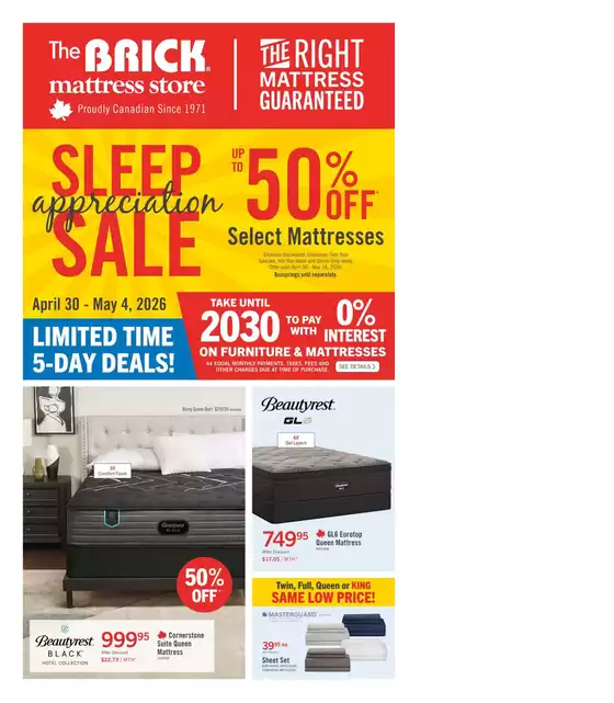 The Brick catalogue | Brick Mattress Store | 2026-04-30T00:00:00.000Z - 2026-05-14T00:00:00.000Z