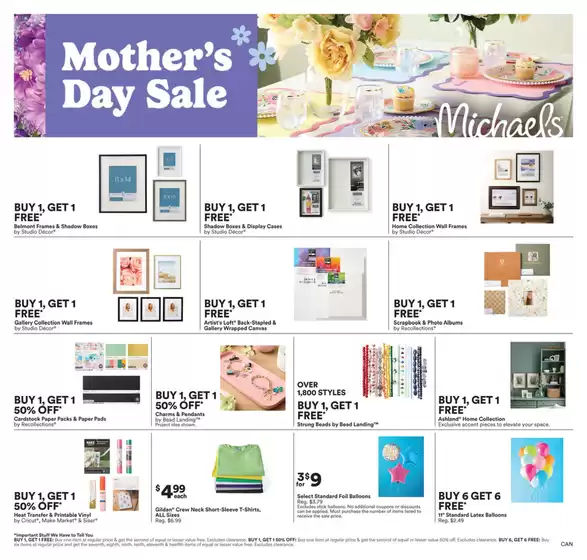 Michaels catalogue | 5/1 Weekly Ad Canada | 2026-05-01T00:00:00.000Z - 2026-05-07T00:00:00.000Z