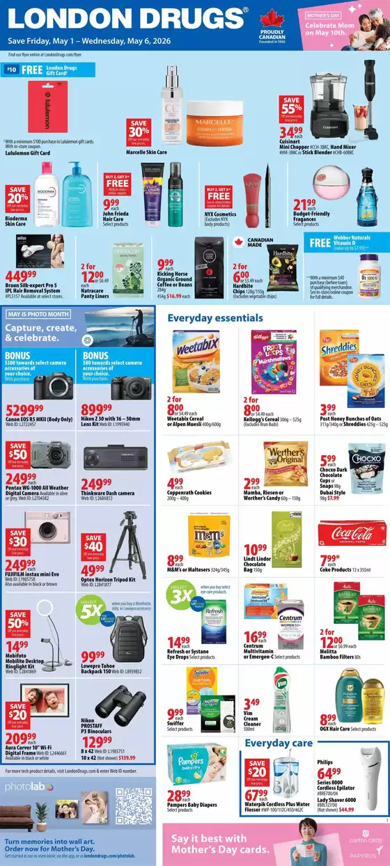 London Drugs catalogue | Current special promotions | 2026-05-01T00:00:00.000Z - 2026-05-06T00:00:00.000Z