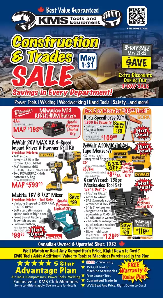 KMS Tools catalogue | KMS Tools May Flyer - Construction And Trades Sale | 2026-05-01T00:00:00.000Z - 2026-05-31T00:00:00.000Z