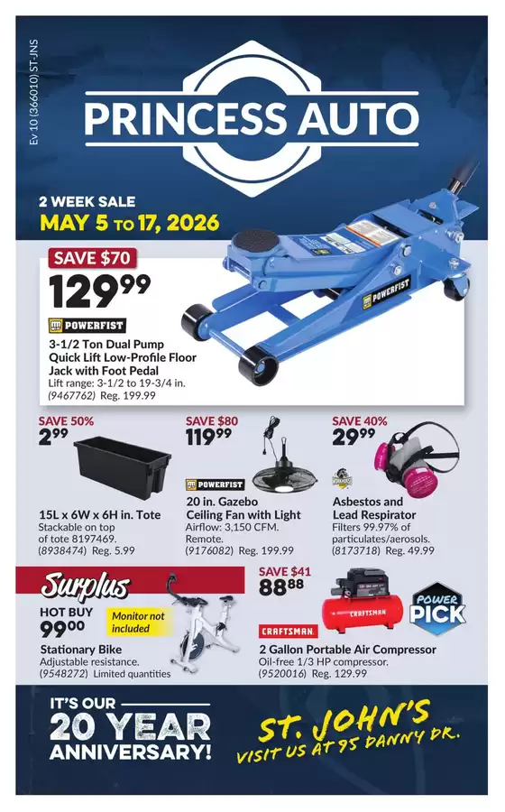Princess Auto catalogue in Whitchurch-Stouffville | Wide range of offers | 2026-05-05T00:00:00.000Z - 2026-05-17T00:00:00.000Z