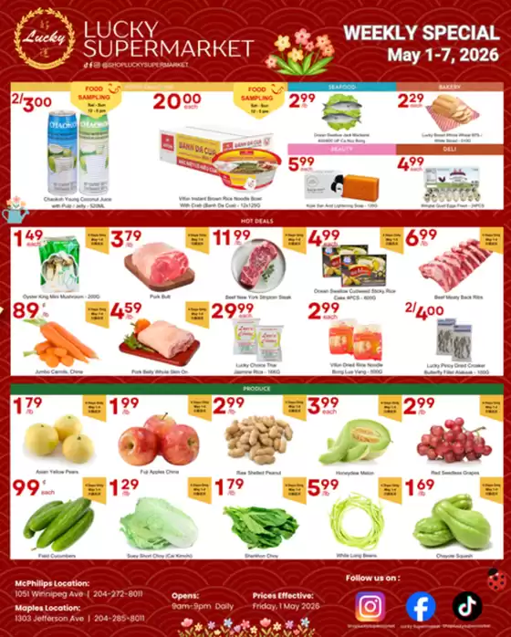 Lucky Supermarket catalogue in TUMBLER RIDGE | Winnipeg Specials | 2026-05-04T00:00:00.000Z - 2026-05-07T00:00:00.000Z
