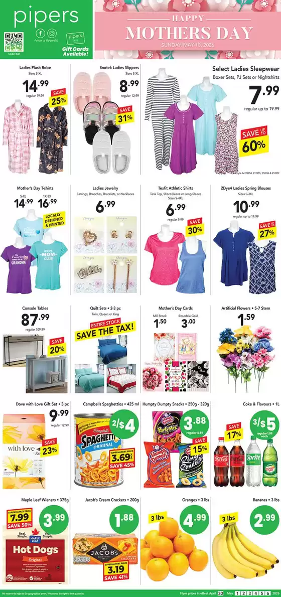 Pipers catalogue | Happy Mother's Day | 2026-05-04T00:00:00.000Z - 2026-05-10T00:00:00.000Z