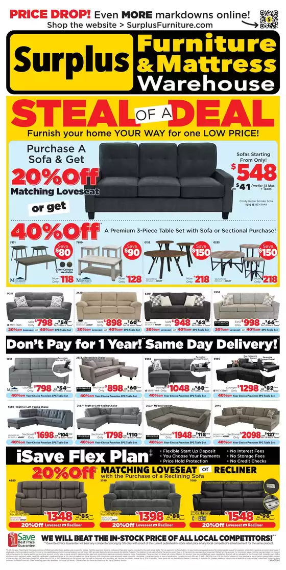 Surplus Furniture catalogue | Steal of the deal | 2026-05-04T00:00:00.000Z - 2026-05-17T00:00:00.000Z