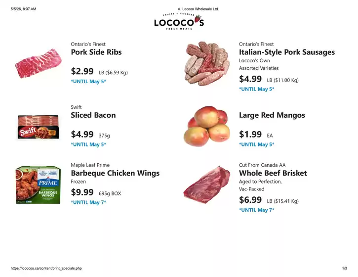 Lococos catalogue | Weekly flyer  | 2026-05-05T00:00:00.000Z - 2026-05-07T00:00:00.000Z