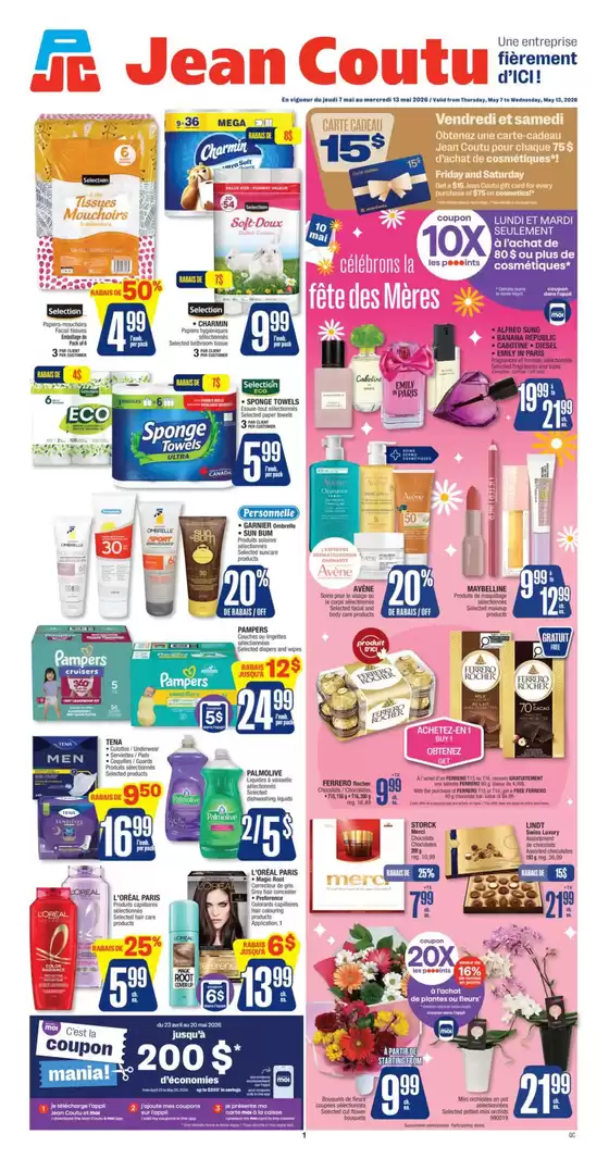 Jean Coutu catalogue | Current bargains and offers | 2026-05-07T00:00:00.000Z - 2026-05-13T00:00:00.000Z