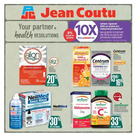 Jean Coutu catalogue | Top deals and discounts | 2026-05-07T00:00:00.000Z - 2026-05-13T00:00:00.000Z