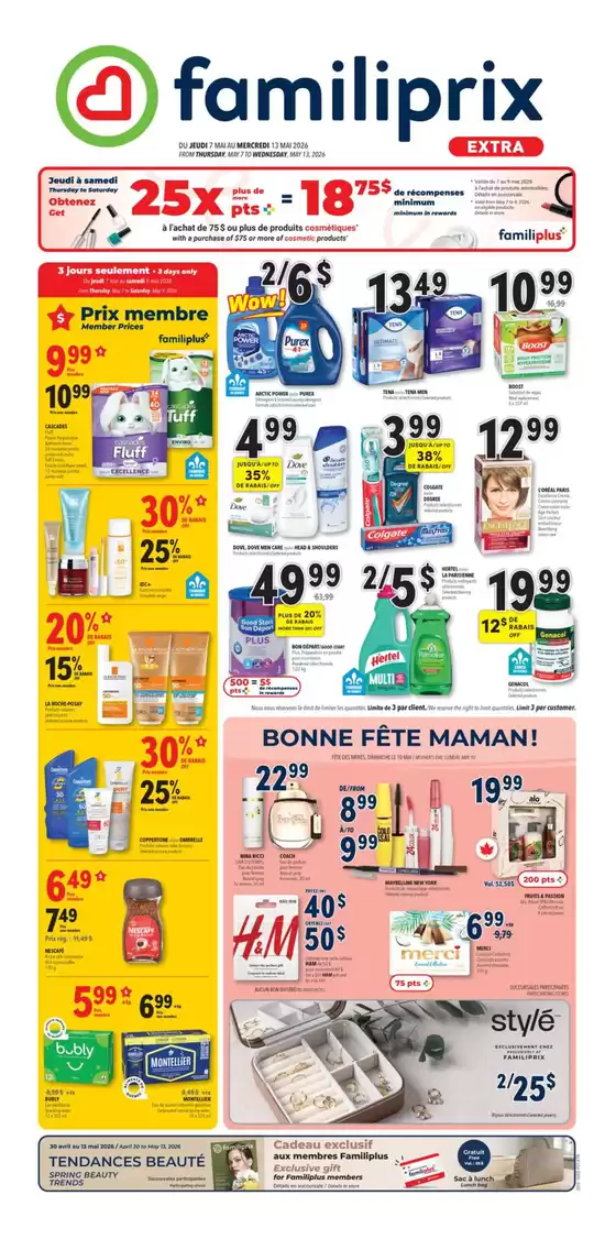 Familiprix catalogue in Estérel | Offers for bargain hunters | 2026-05-06T00:00:00.000Z - 2026-05-13T00:00:00.000Z