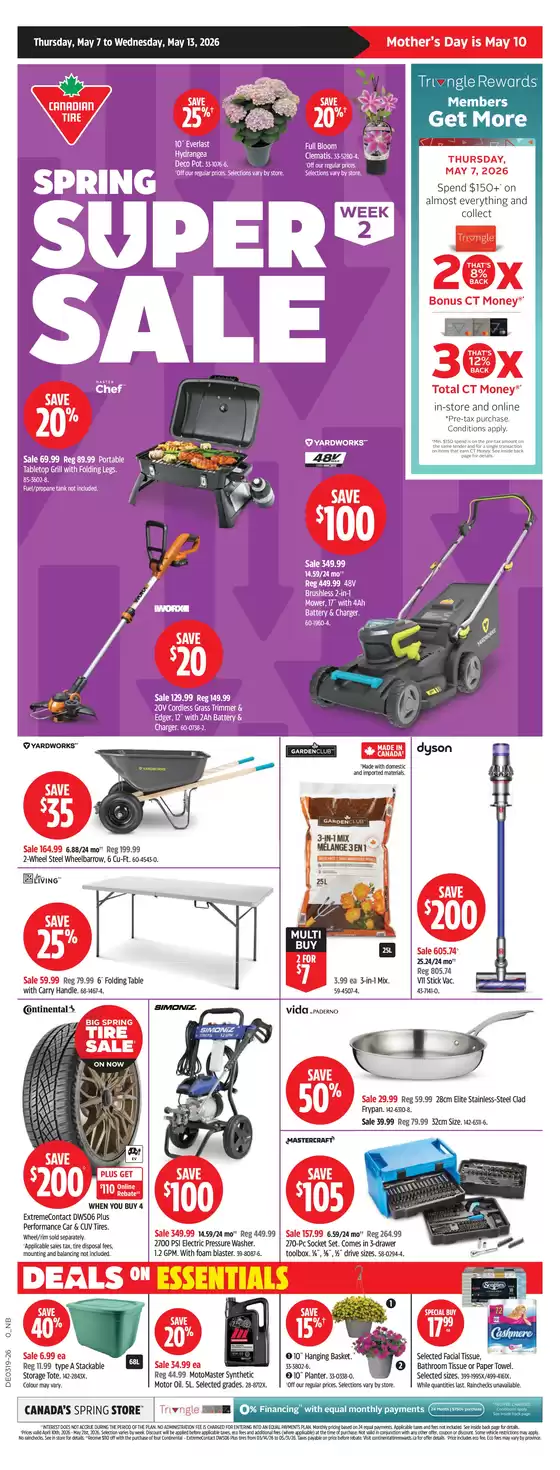 Canadian Tire catalogue | Great offer for all customers | 2026-05-07T00:00:00.000Z - 2026-05-13T00:00:00.000Z