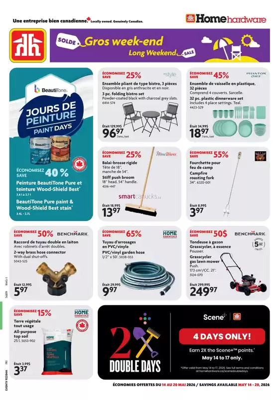 Home Hardware catalogue | Home Hardware weekly flyer | 2026-05-14T00:00:00.000Z - 2026-05-20T00:00:00.000Z