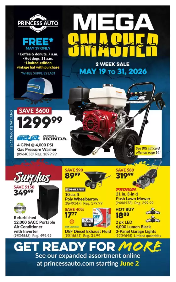 Princess Auto catalogue | National Sale | 2026-05-19T00:00:00.000Z - 2026-05-31T00:00:00.000Z