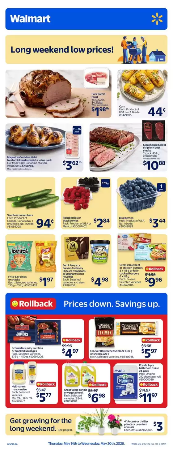 Walmart catalogue in Lethbridge | Walmart flyer | 2026-05-14T00:00:00.000Z - 2026-05-20T00:00:00.000Z