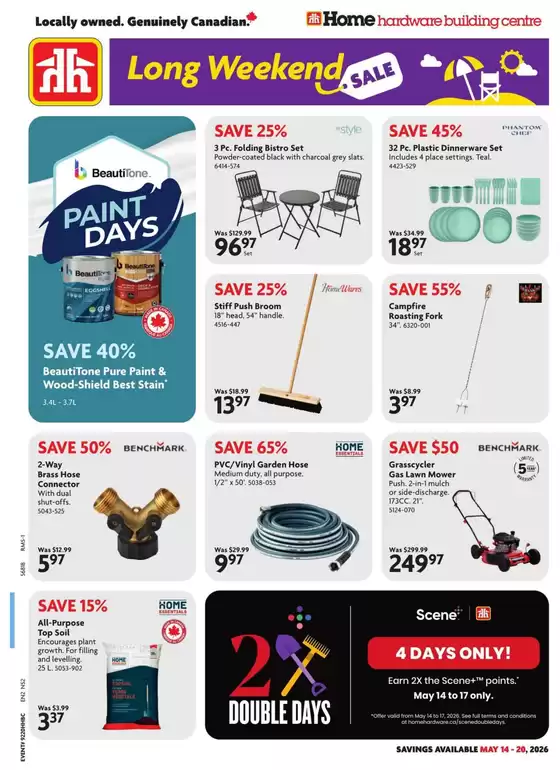 Home Hardware catalogue | Attractive special offers for everyone | 2026-05-14T00:00:00.000Z - 2026-05-20T00:00:00.000Z
