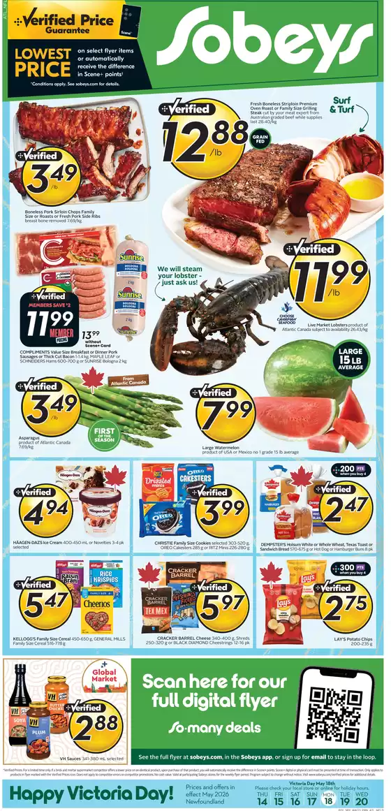 Sobeys catalogue in Kanata | Weekly flyer  | 2026-05-14T00:00:00.000Z - 2026-05-20T00:00:00.000Z