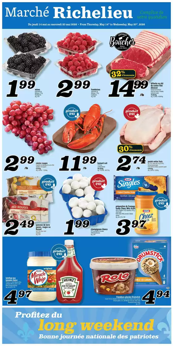 Marché Richelieu catalogue in Kanata | Weekly flyer  | 2026-05-14T00:00:00.000Z - 2026-05-20T00:00:00.000Z