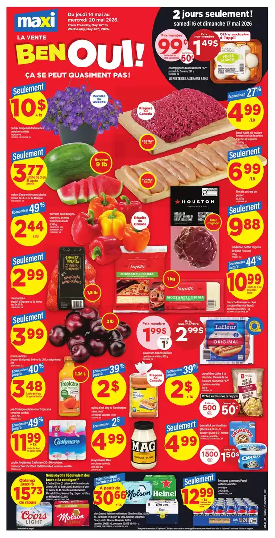 Maxi catalogue in Kanata | Weekly flyer  | 2026-05-14T00:00:00.000Z - 2026-05-20T00:00:00.000Z