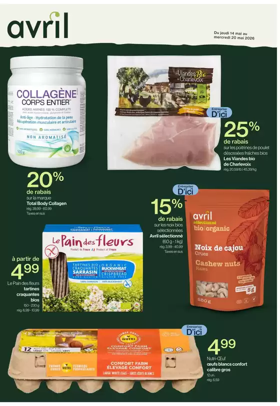 Avril catalogue in Owen Sound | Weekly flyer  | 2026-05-15T00:00:00.000Z - 2026-05-20T00:00:00.000Z