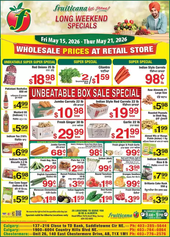 Fruiticana catalogue in Ottawa | Our best offers for you | 2026-05-15T00:00:00.000Z - 2026-05-21T00:00:00.000Z