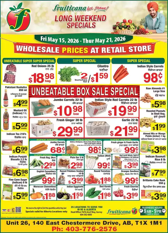 Fruiticana catalogue in Ottawa | Exclusive bargains | 2026-05-15T00:00:00.000Z - 2026-05-21T00:00:00.000Z