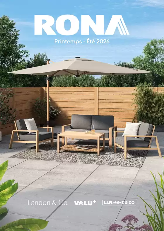 RONA catalogue in Calgary | Catalogue Printemps - Été 2026 | 2026-05-18T00:00:00.000Z - 2026-08-31T00:00:00.000Z