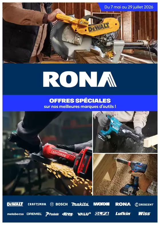 RONA catalogue in Calgary | Guide des Outils | 2026-05-18T00:00:00.000Z - 2026-07-29T00:00:00.000Z